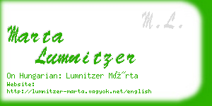 marta lumnitzer business card